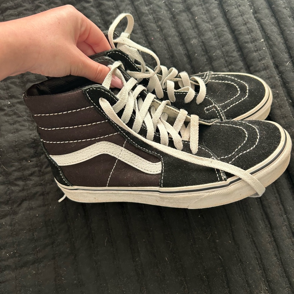 Black high top Vans